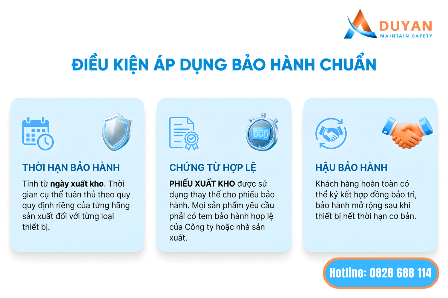 Chính sách bảo hành tại phòng cháy chữa cháy duy an 02