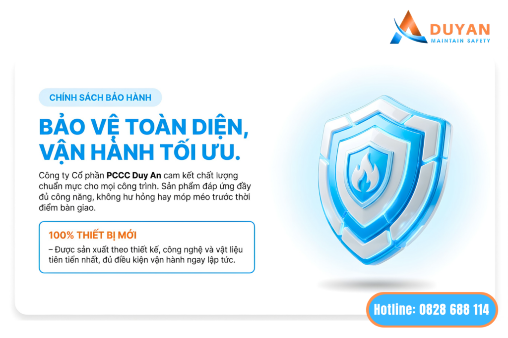 Chính sách bảo hành tại phòng cháy chữa cháy duy an 1
