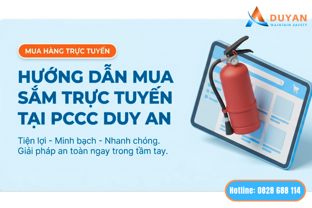 Hướng dẫn mua hàng trực tuyến tại PCCC Duy An 01