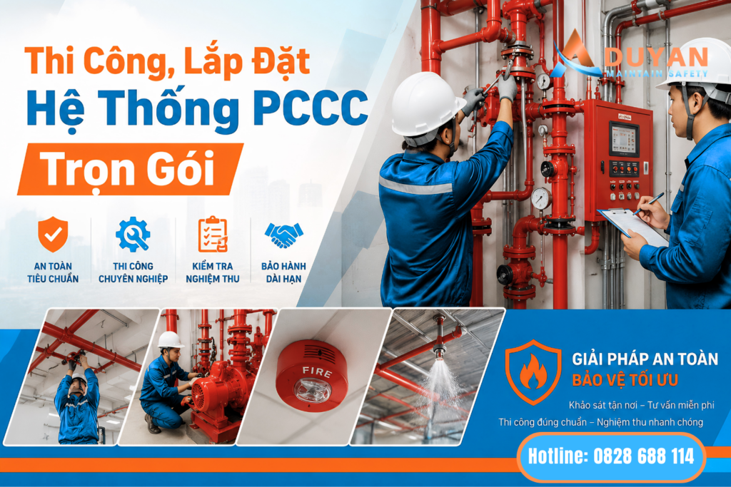 Thi công, lắp đặt hệ thống PCCC trọn gói 01