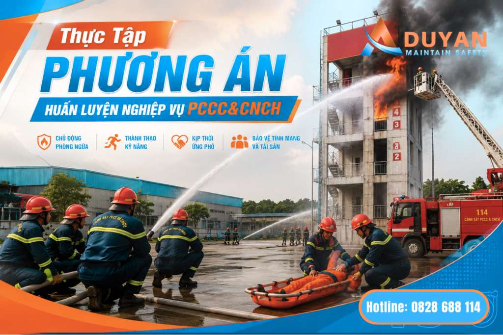 Thực tập phương án, huấn luyện nghiệp vụ PCCC&CNCH 1