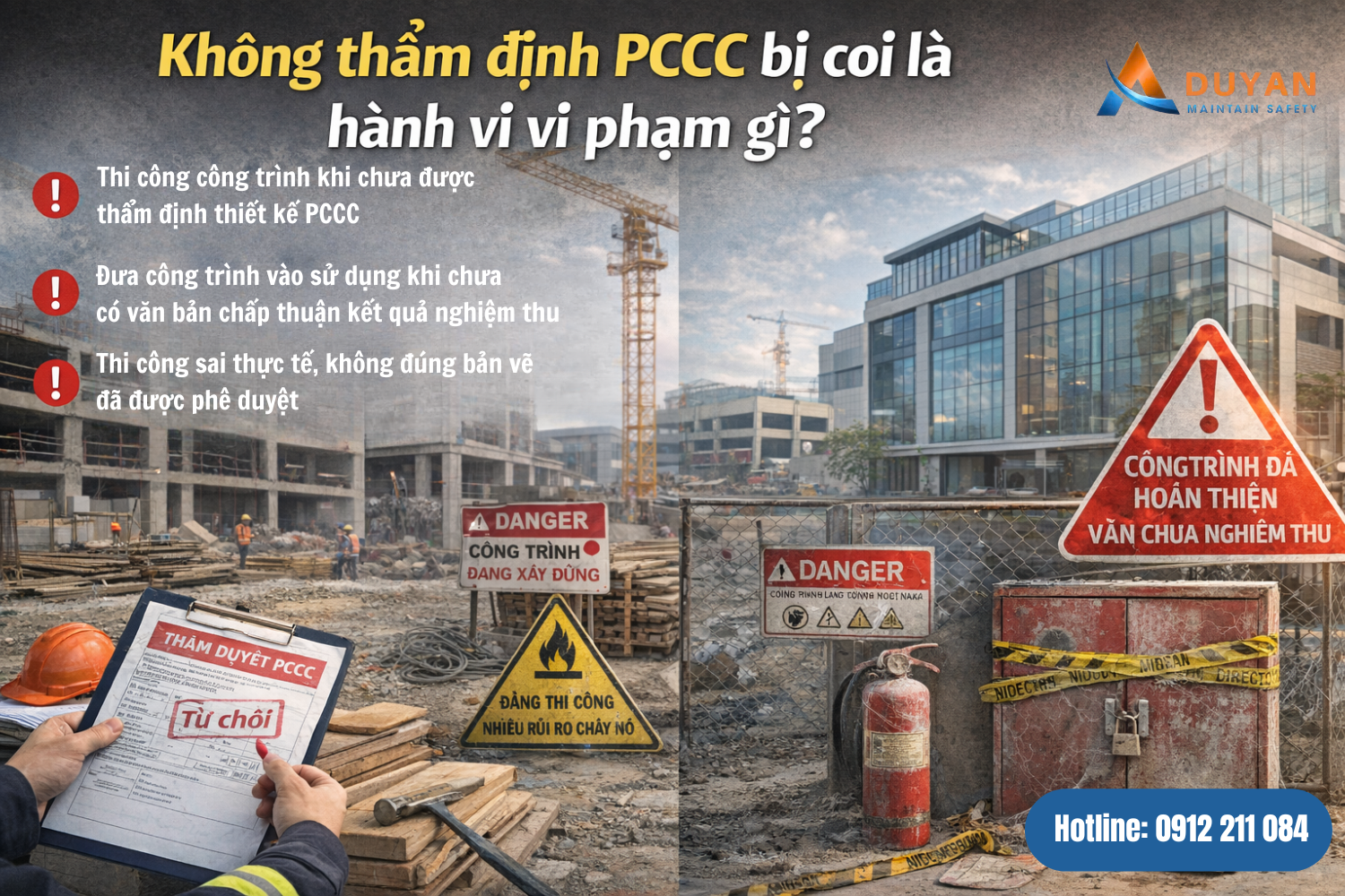 Không thẩm định PCCC bị coi là hành vi vi phạm gì 03