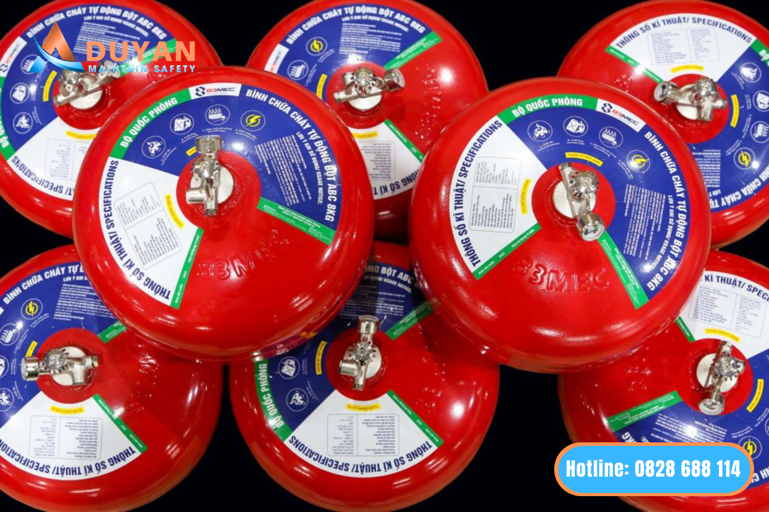 Bình cầu chữa cháy tự động 6kg BQP 04