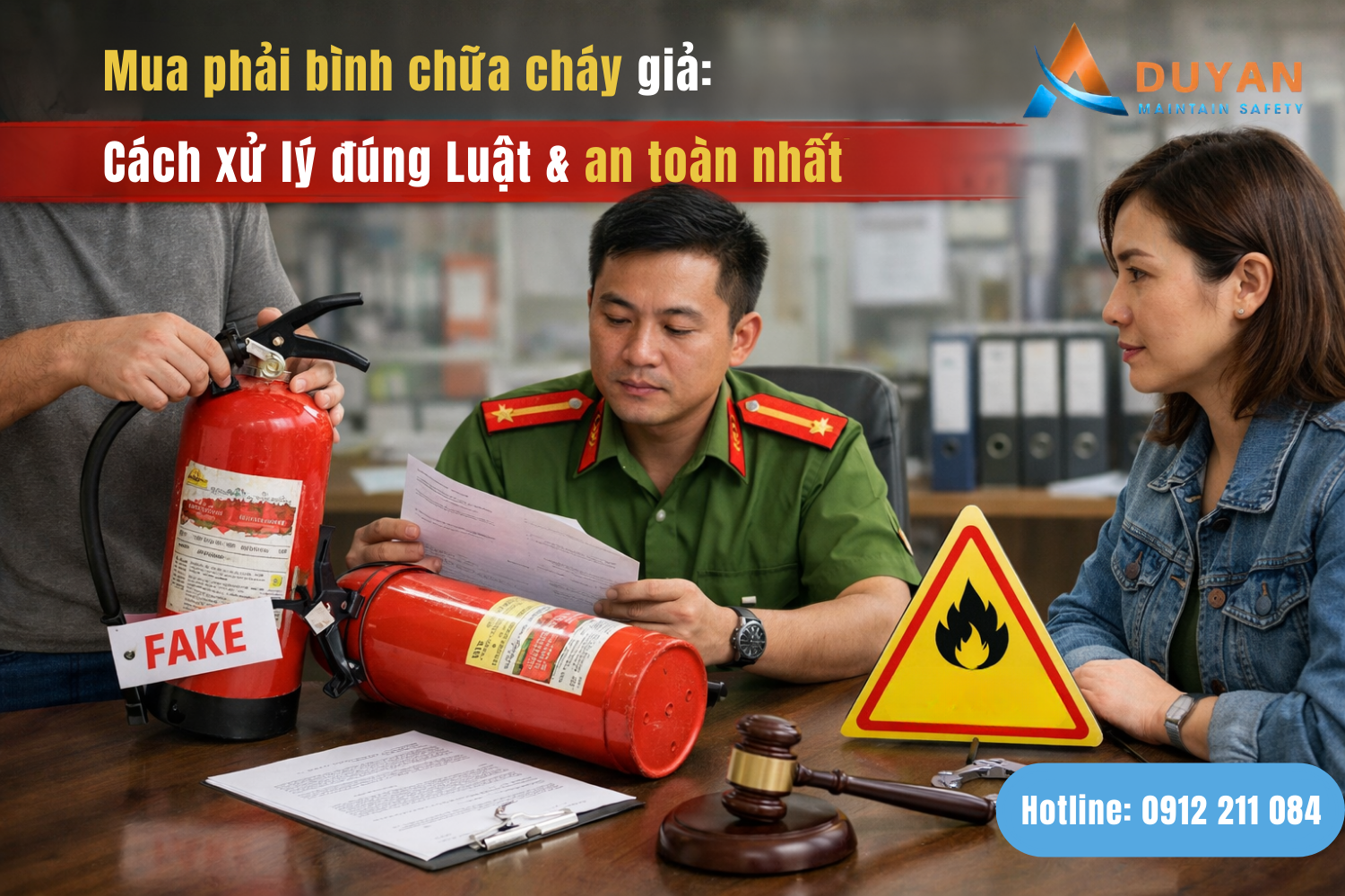 Mua phải bình chữa cháy giả: Cách xử lý đúng Luật & an toàn nhất