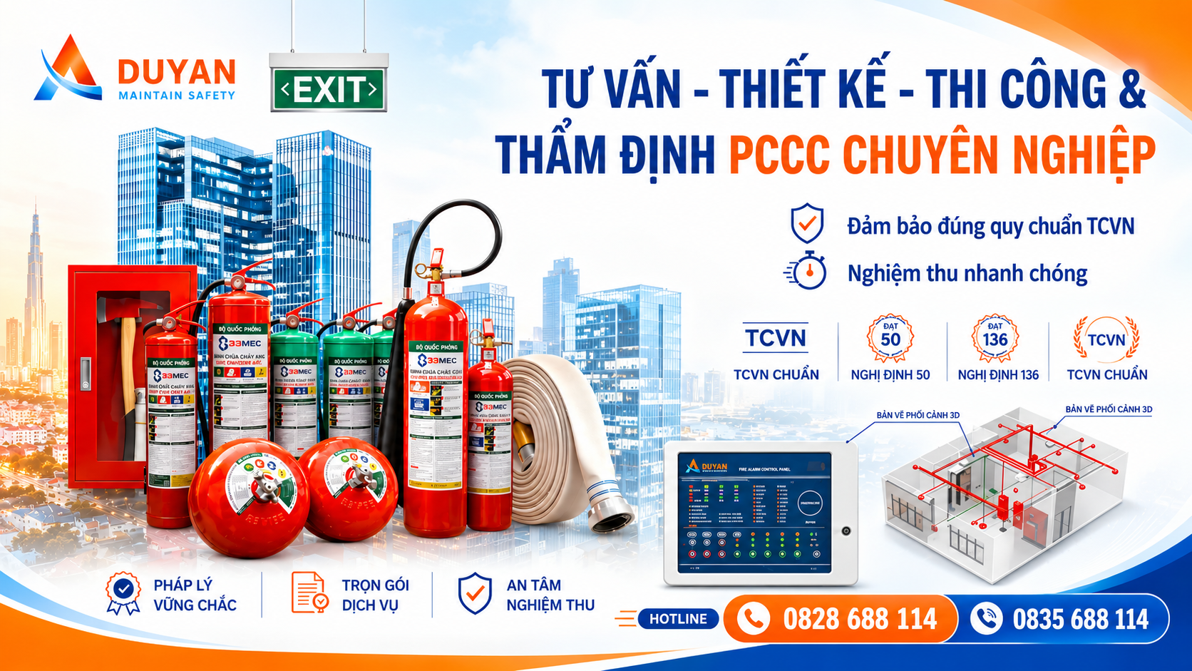 Banner phòng cháy chữa cháy Duy An